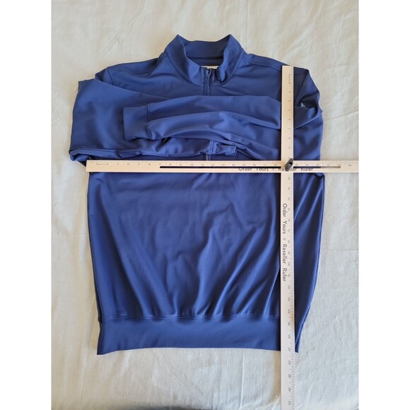 Donald Ross Mens L Pullover 1/2 Zip Blue Softshell Golf Logo Banded Waist Casual - Picture 6 of 11